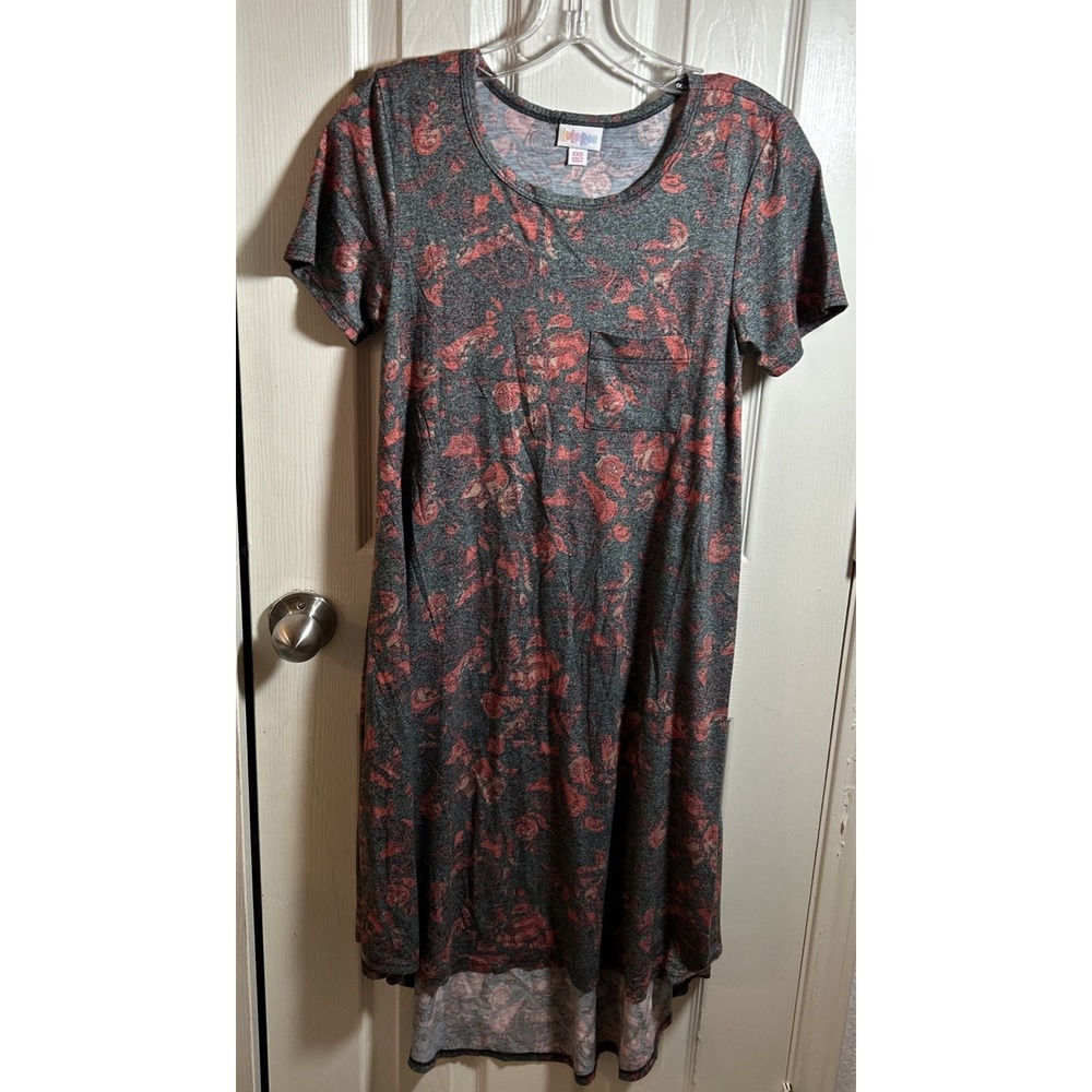Lularoe Rose Dress Women's Size XXS Short Sleeve Midi‎
